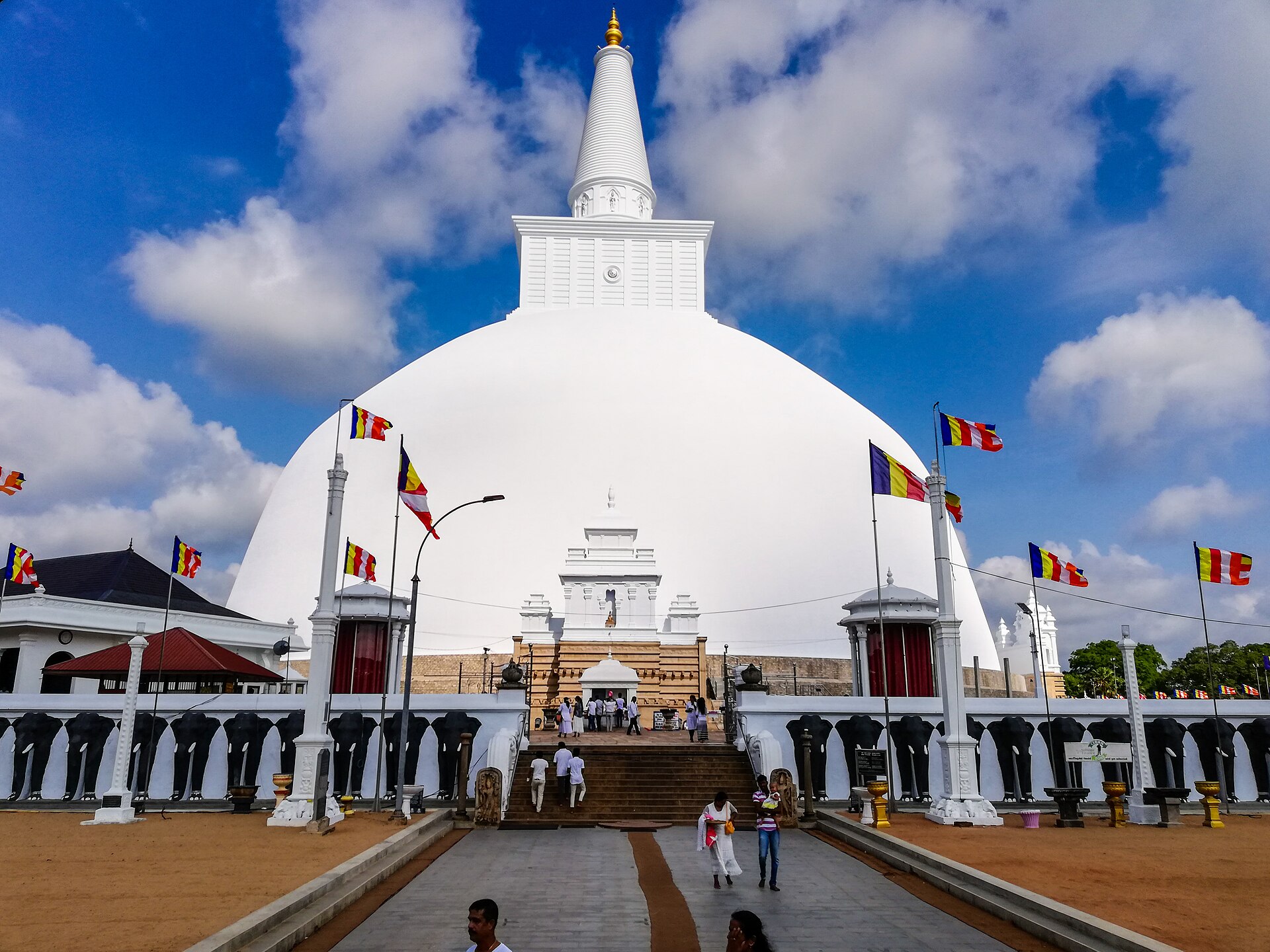 The Ruwanwelisaya is a stupa, a hemispherical structure containing relics, in Sri Lanka, considered sacred to many Buddhists all over the...