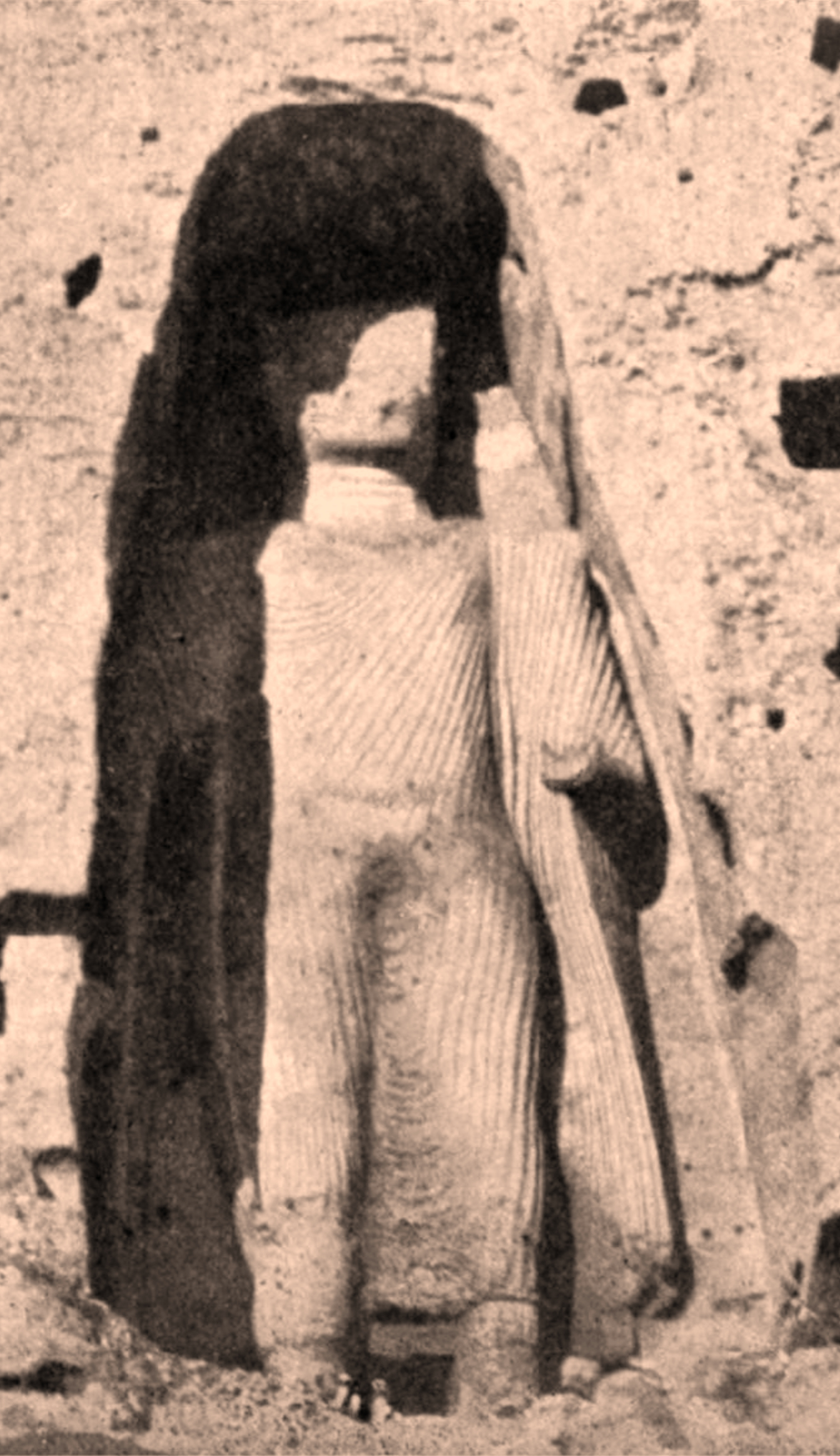 Smaller 38 m (125 ft) "Eastern" Buddha of Bamiyan, built between 544 to 595 CE