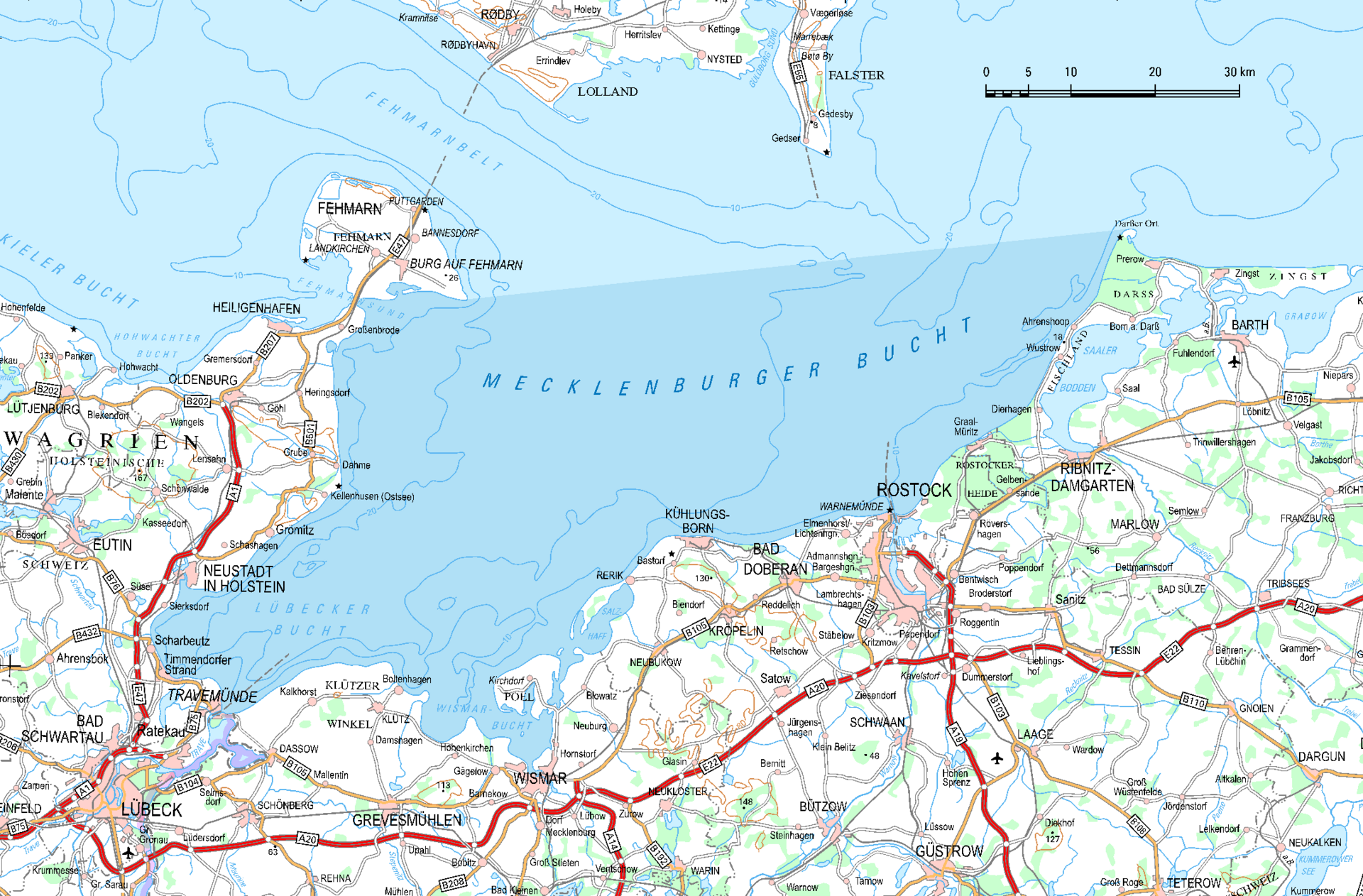 Southern part of Mecklenburg Bight