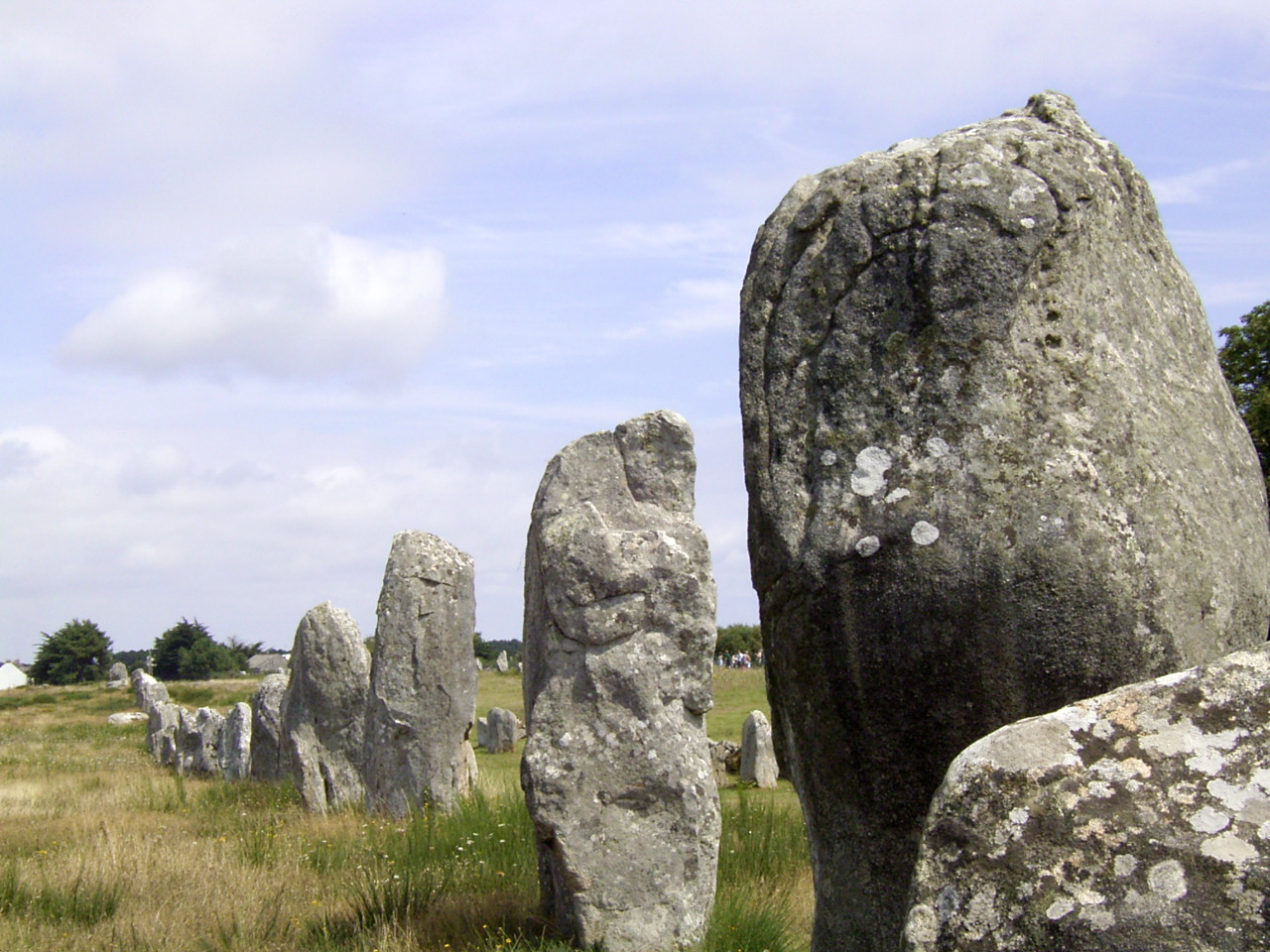 Menec Alignment, megalithische Steinreihen bei Carnac, Frankreich