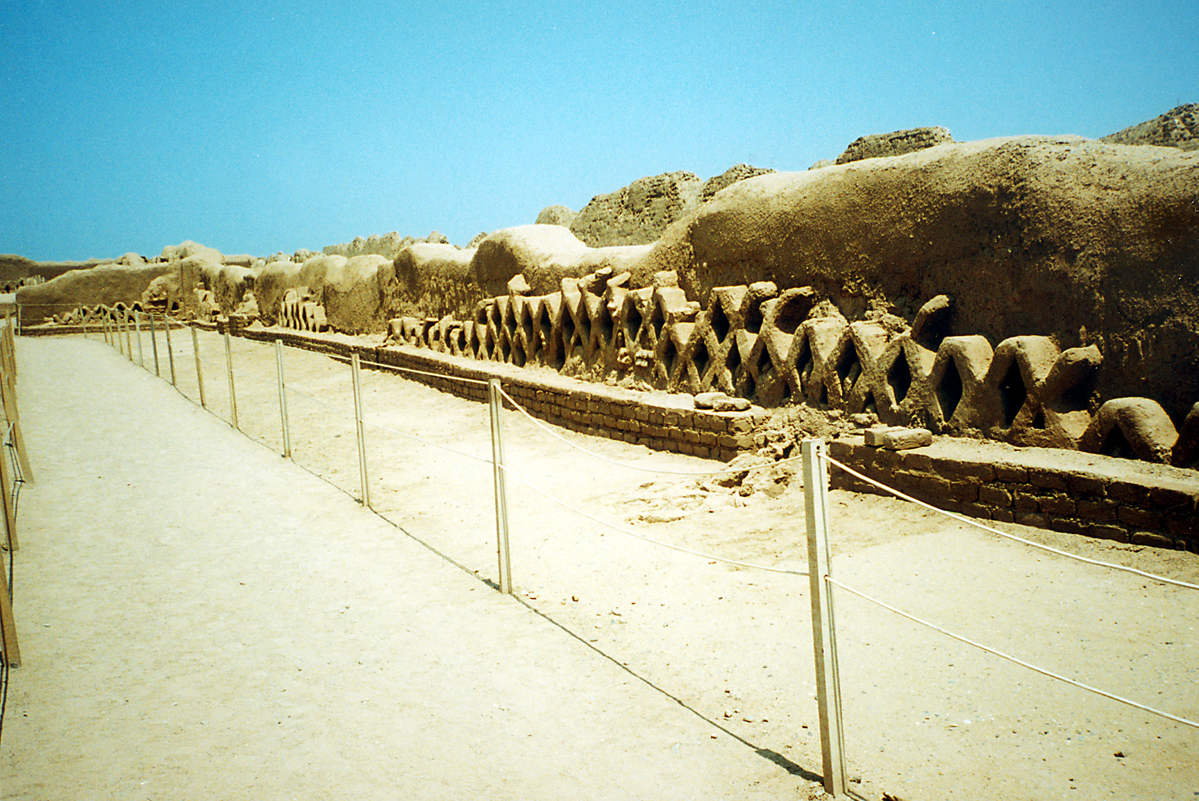 Chan Chan, the huge adobe town from Chimu time. Trujillo, Peru.