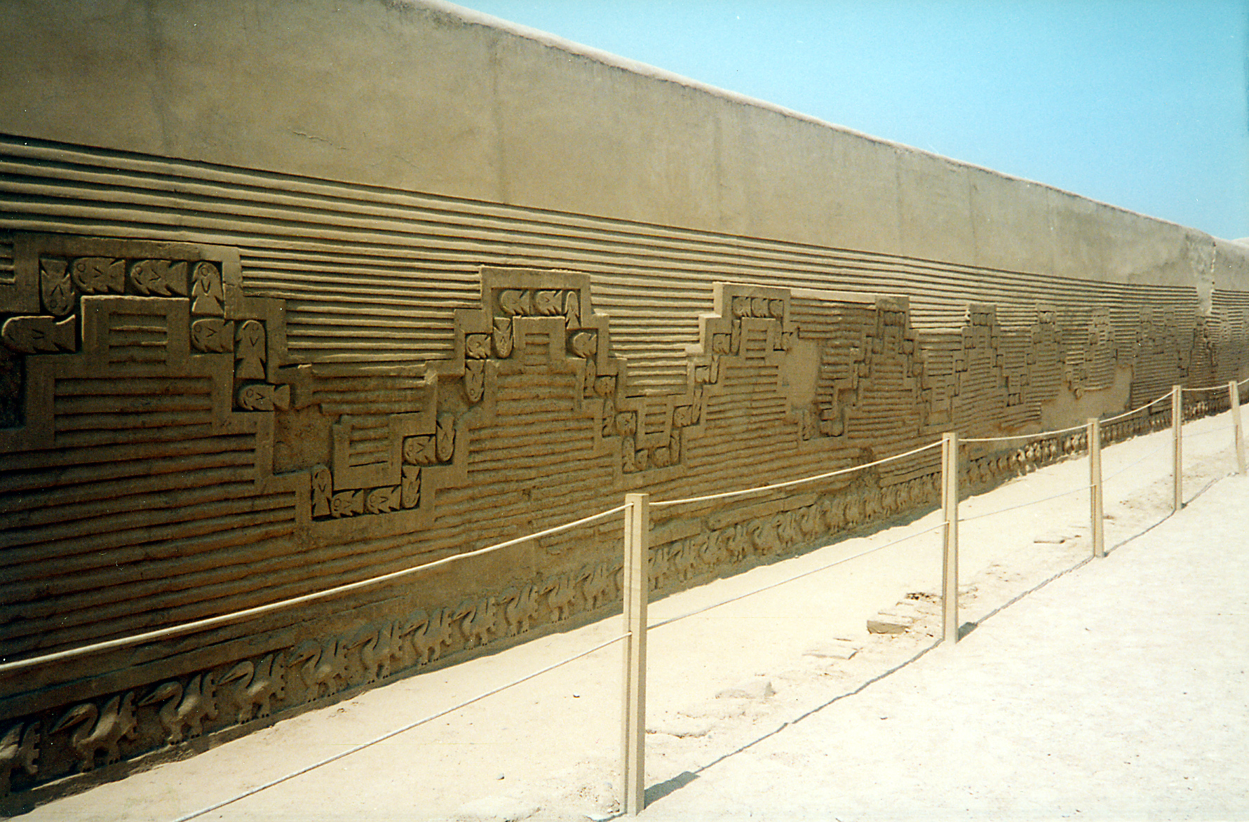 Chan Chan, the huge adobe town from Chimu time. Trujillo, Peru.
