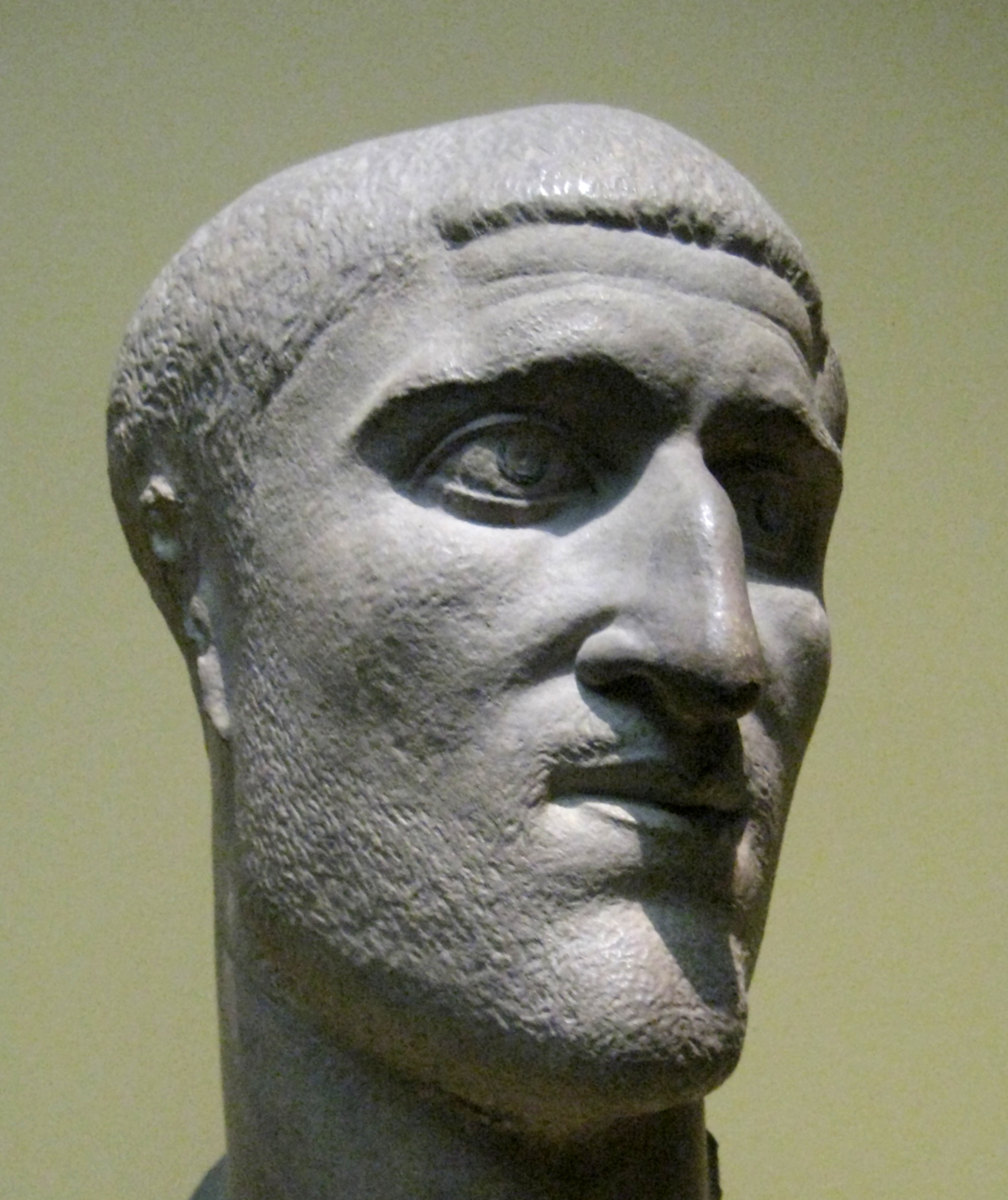 Emperor Constantius I Chlorus. Cast in Pushkin museum after original in Antik Sammlung, Berlin