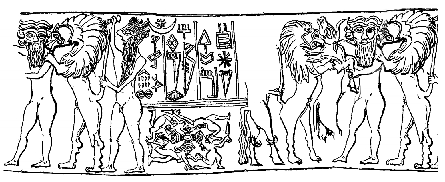 Mesannepada seal drawing