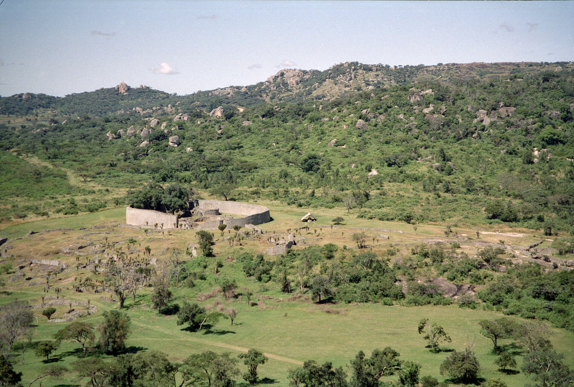 The Great Enclosure, which is part of the Great Zimbabwe ruins.