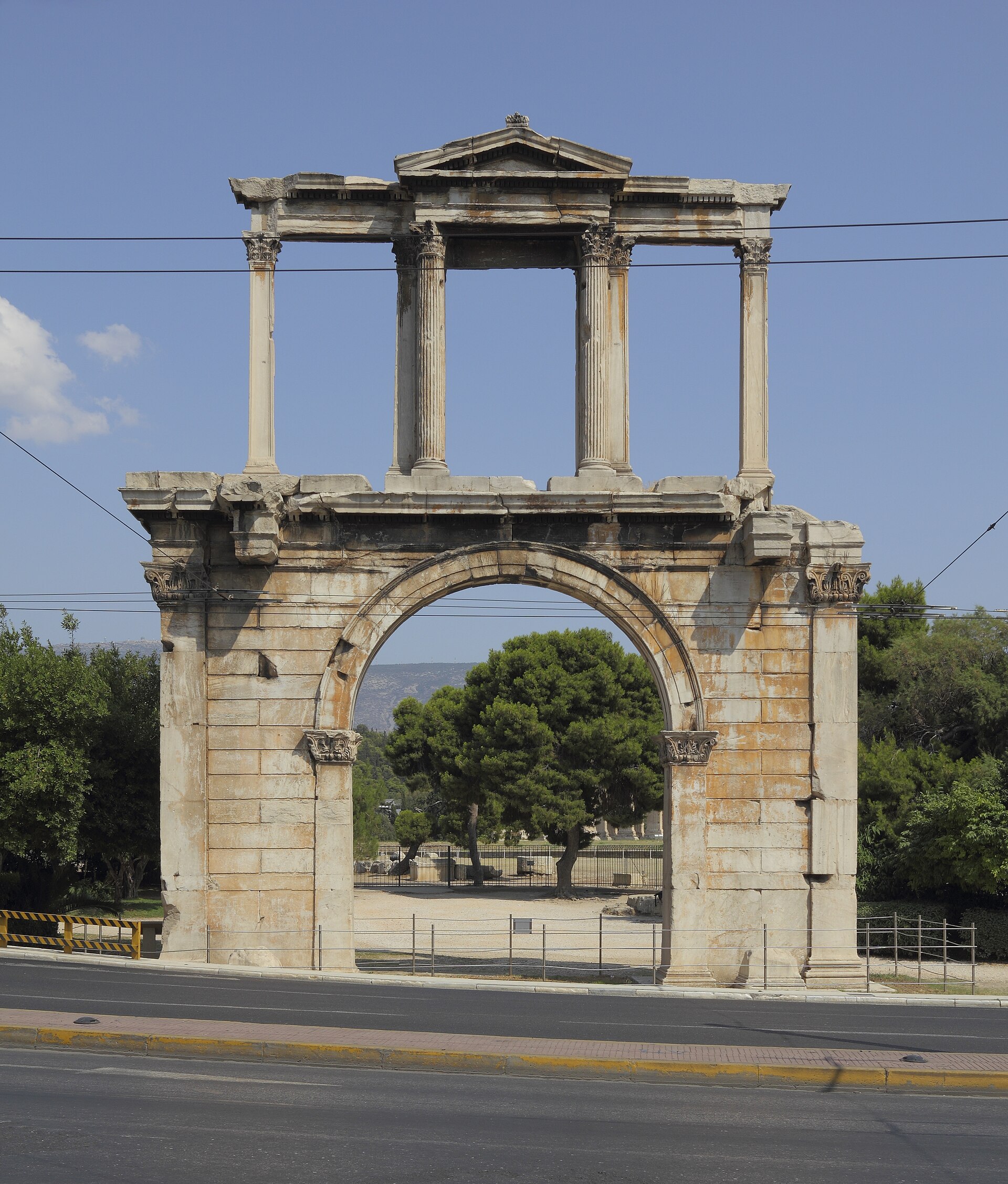 Hadrian's Arch in Athens (Attica, Greece)