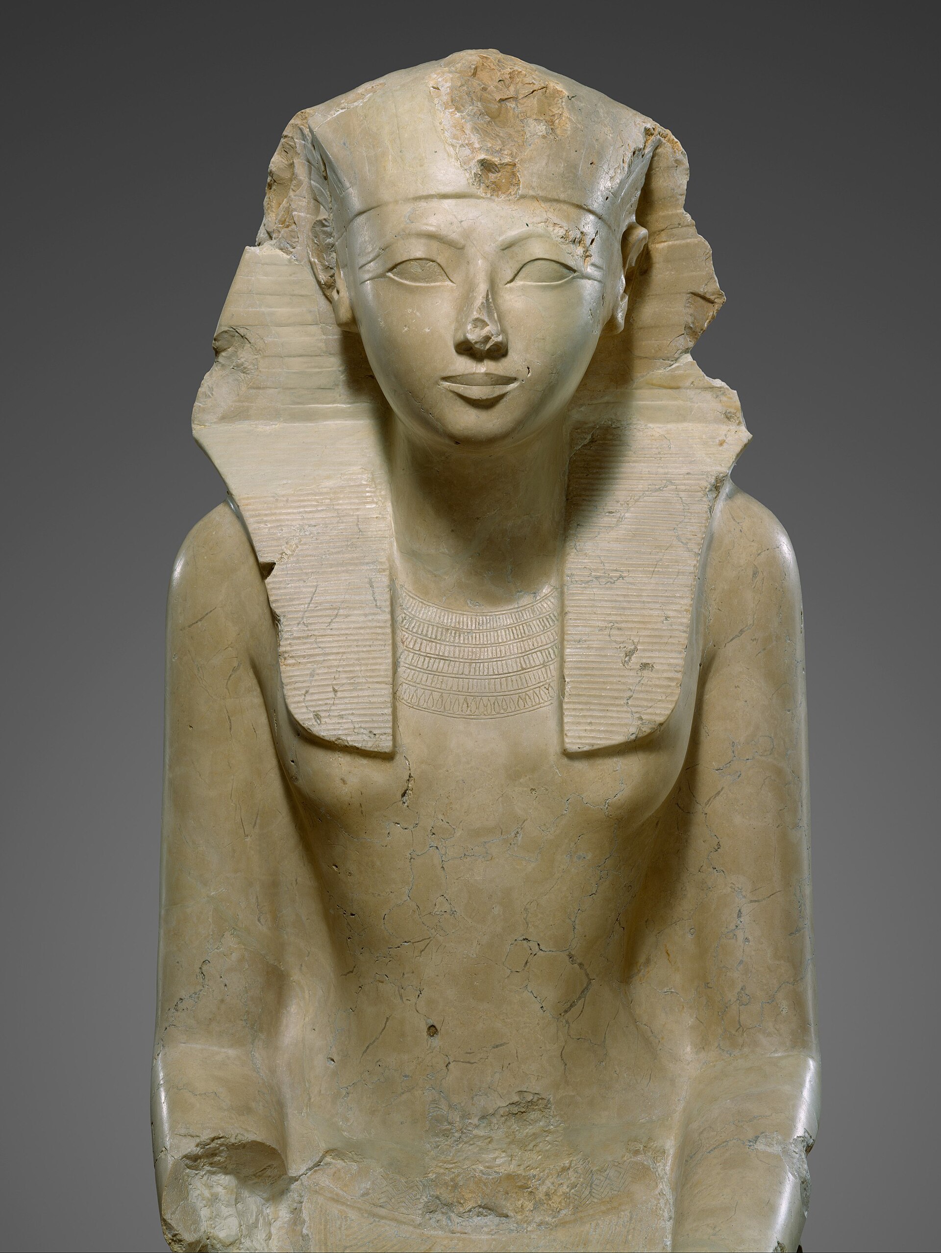 Statue, Hatshepsut, king, seated,