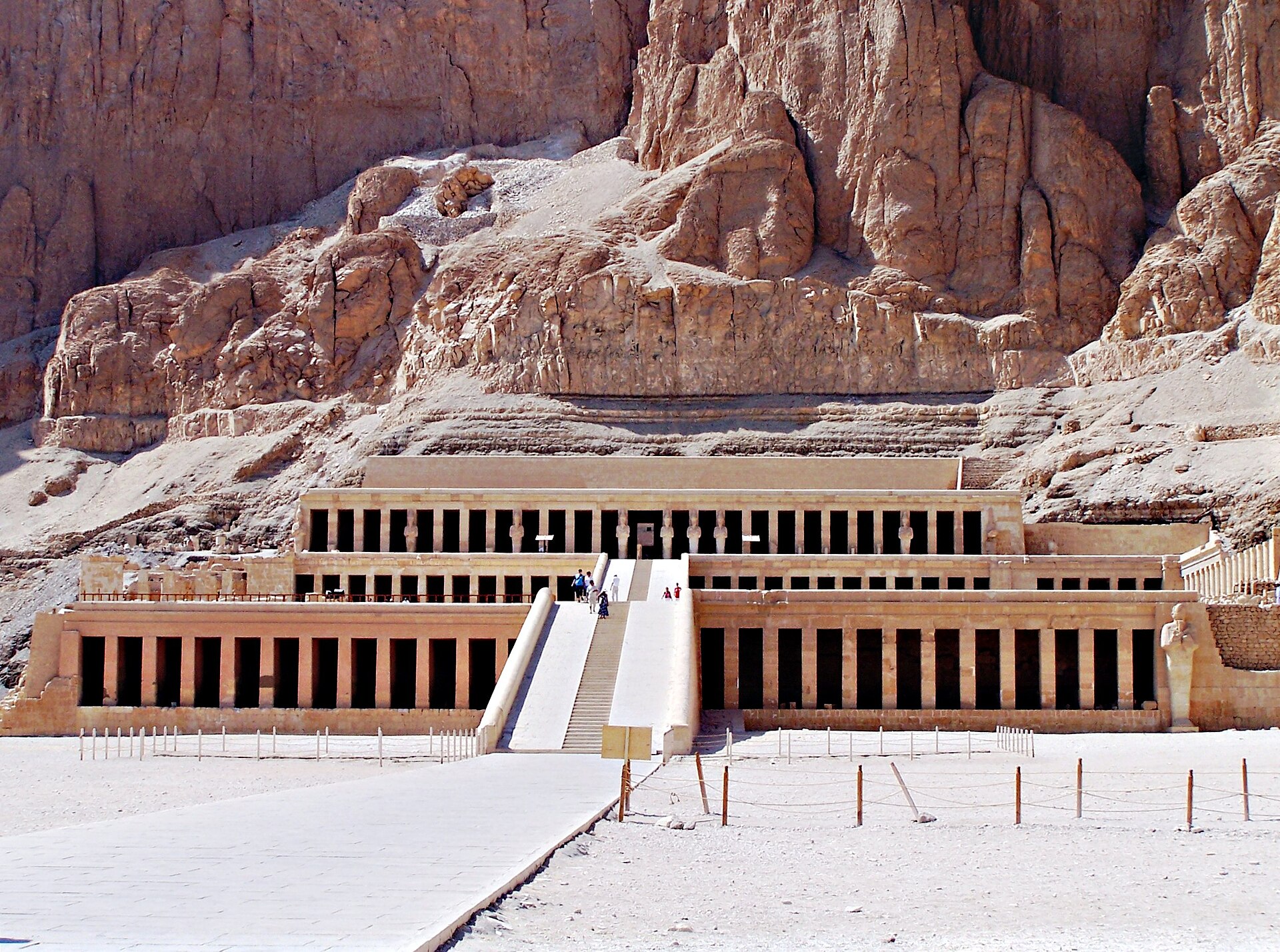 The temple of Hatshepsut in Luxor