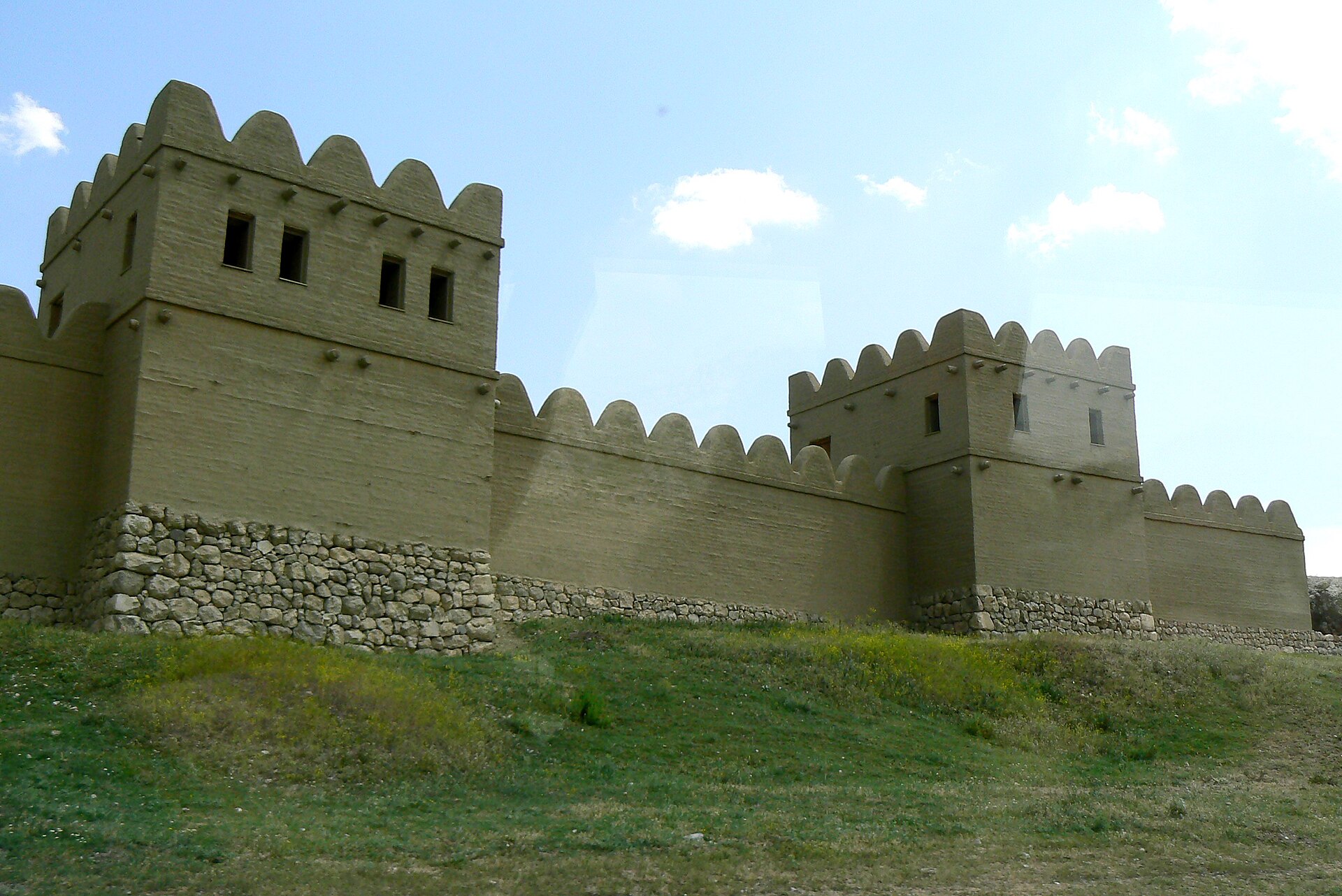 Reconstructed city wall, Hattusa, Turkey