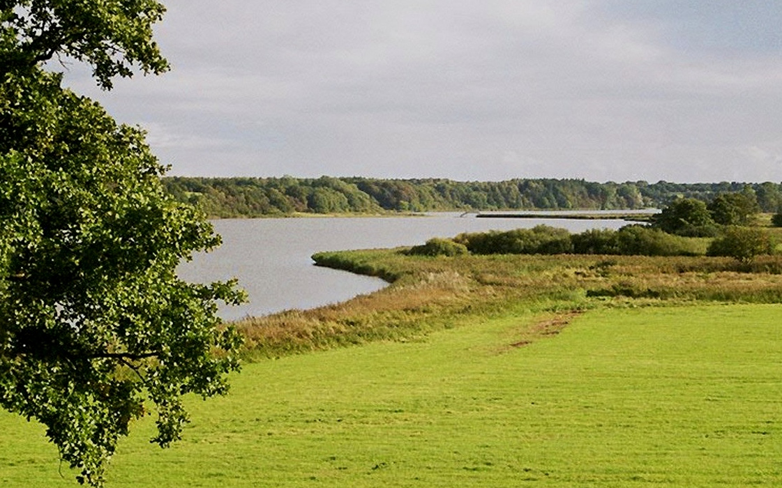 Source: made by WikiTour 2005 Description: (de:) Haithabu - Blick auf das Haddebyer Noor