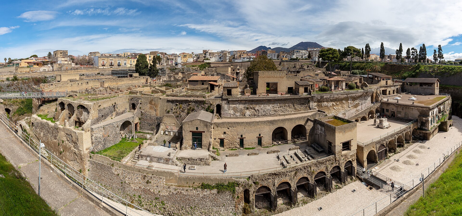 Ancient Roman city of Herculaneum, Italy