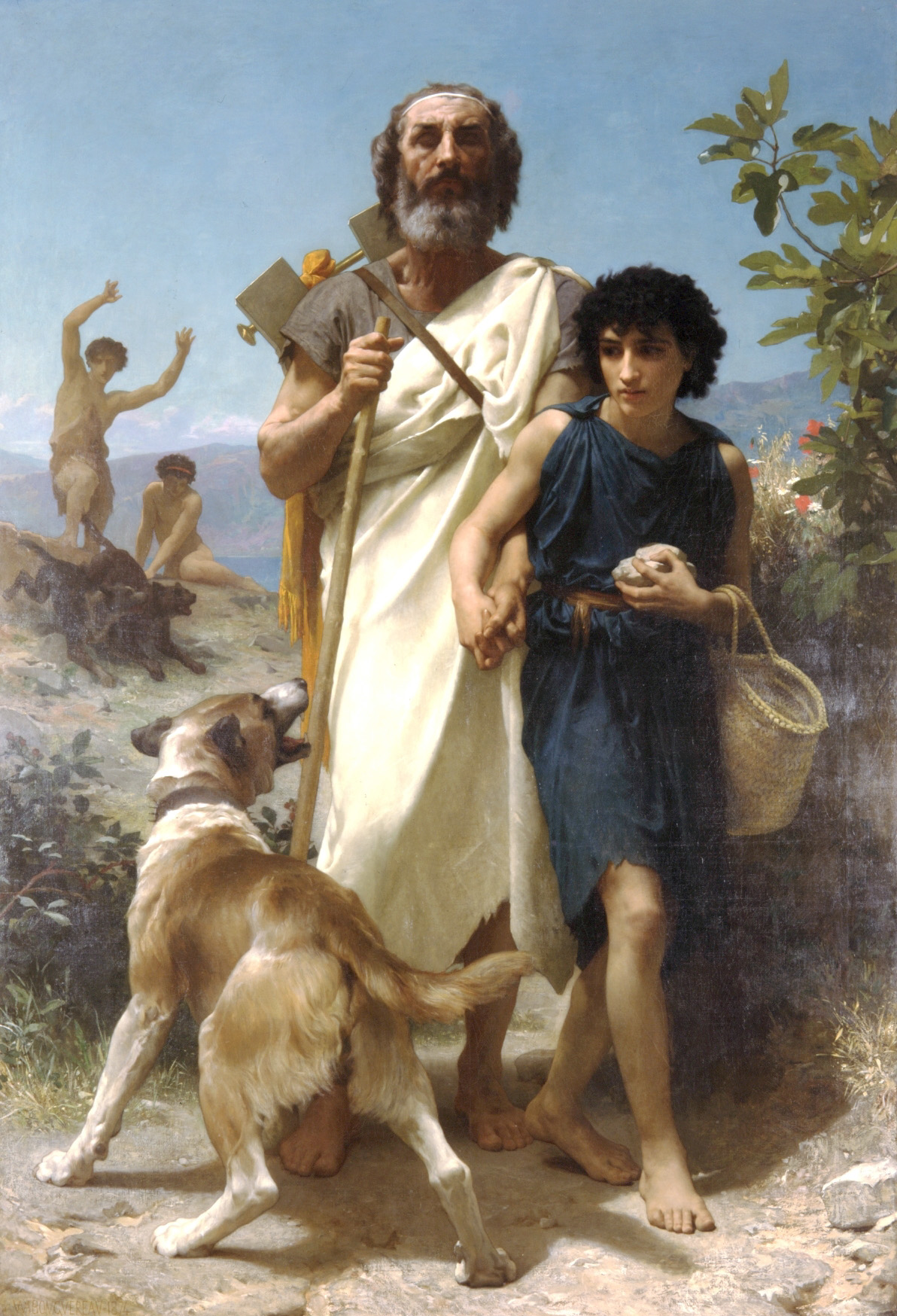 William Bouguereau, Homère et son guide (1874). Milwaukee Art Museum.