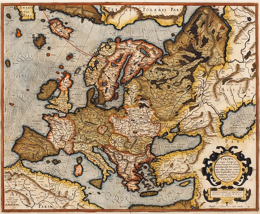 Europe map; title: Europa, ad magnae Europae; size 38 x 46 cm