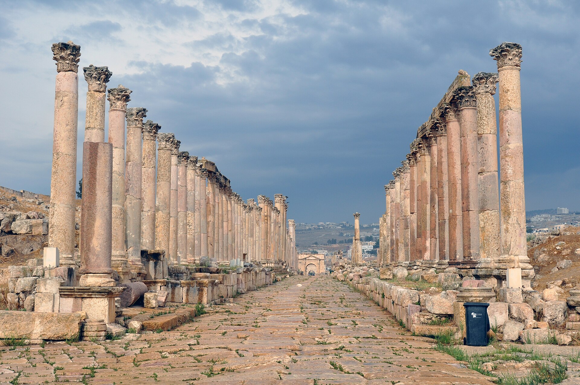Colonnaded street in the ancient city of Jerash in the Hashemite Kingdom of Jordan, Oct. 29, 2009.