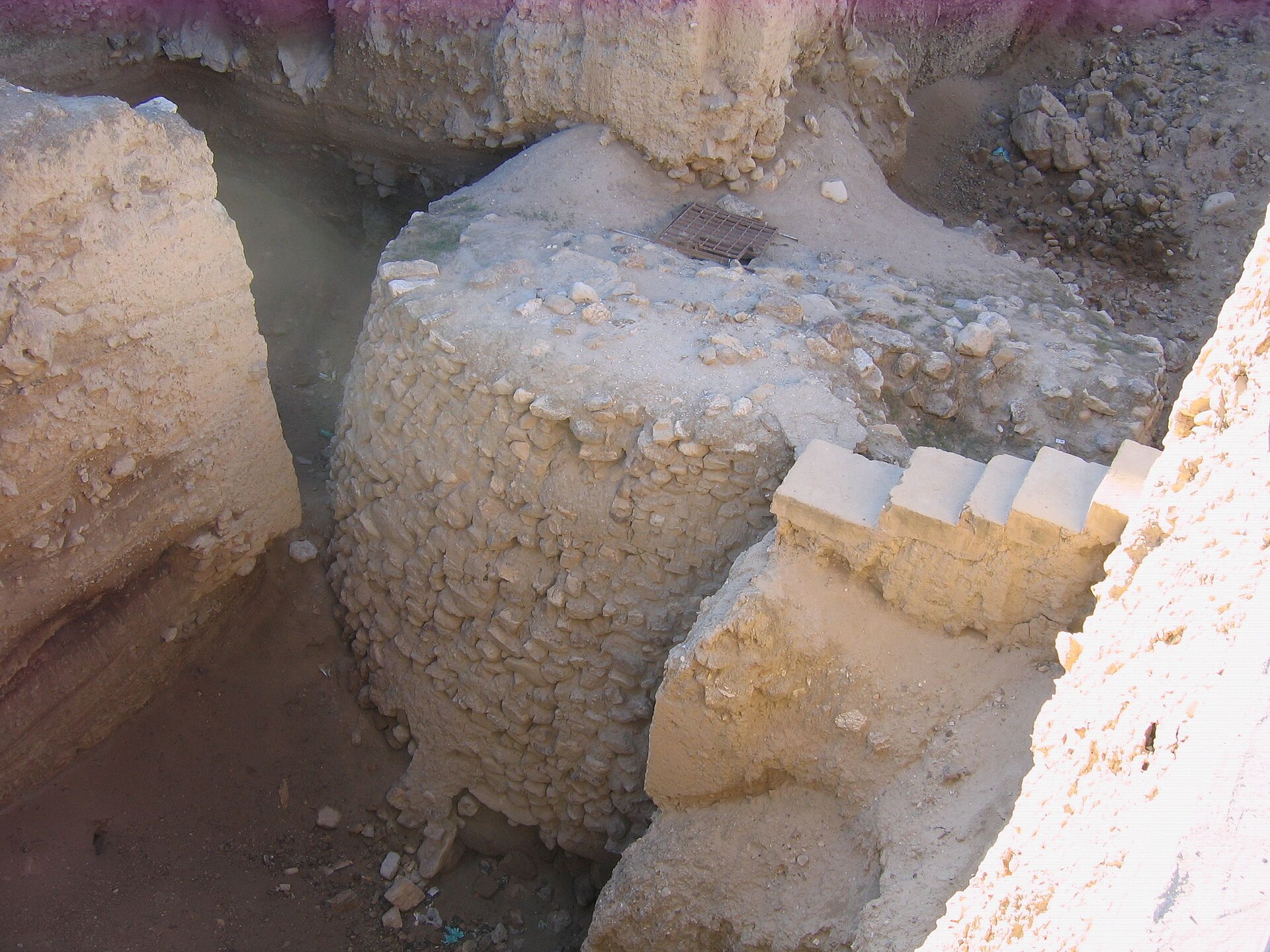 Tower of Jericho, Tell es-Sultan archaeological site, ca. 7000 BC