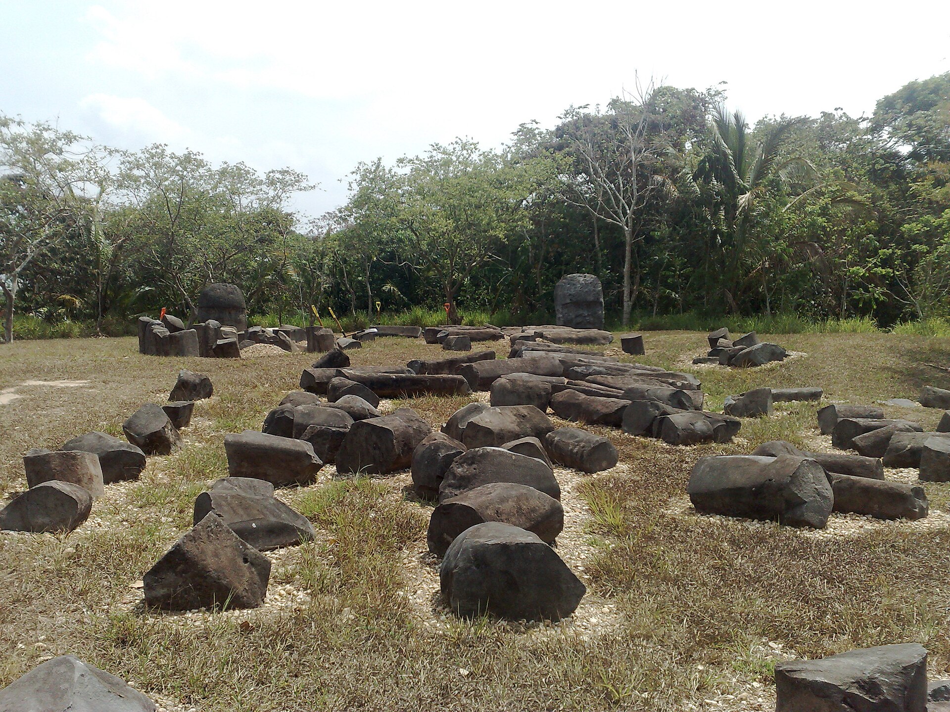 Complejo "A" zona arqueológica de La Venta (Olmec), Tabasco, México.