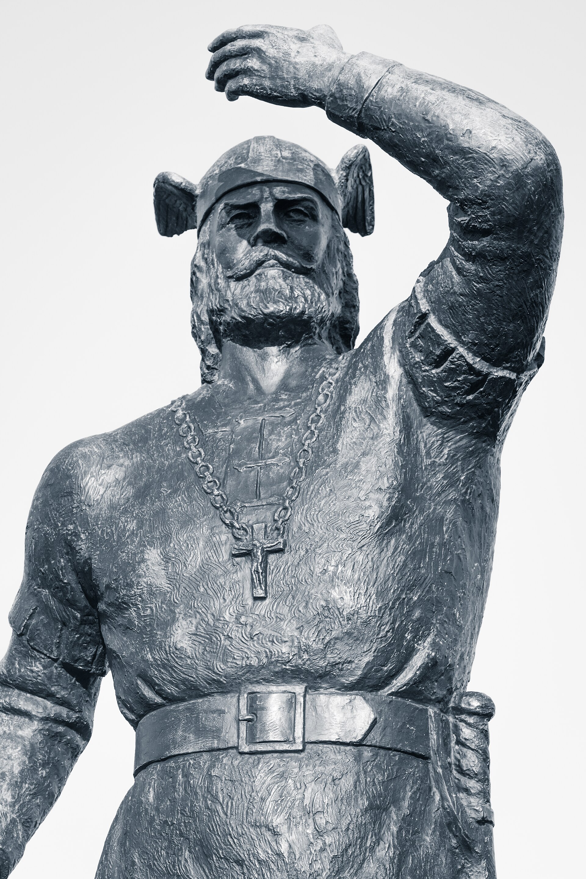 Statue of Leif Erikson as imagined by sculptor, Duluth