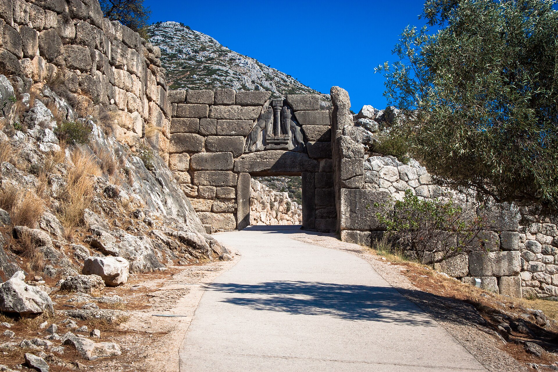 Path up to the Lion Gate, Mycenae