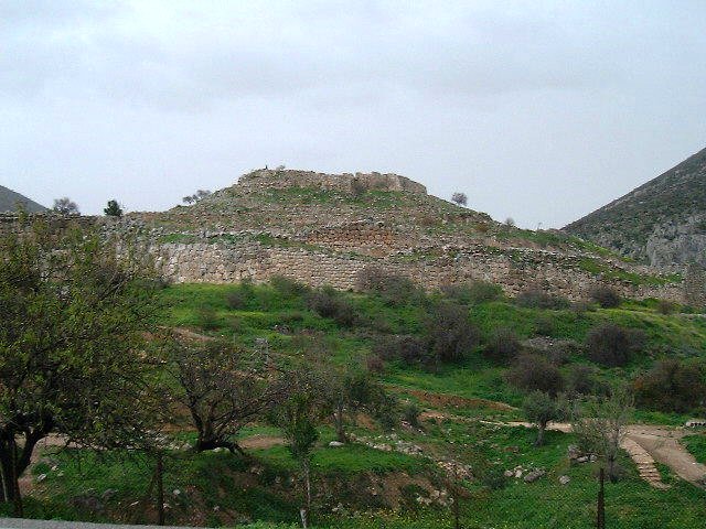 The acropolis at Mycenae. Taken December 2001.
