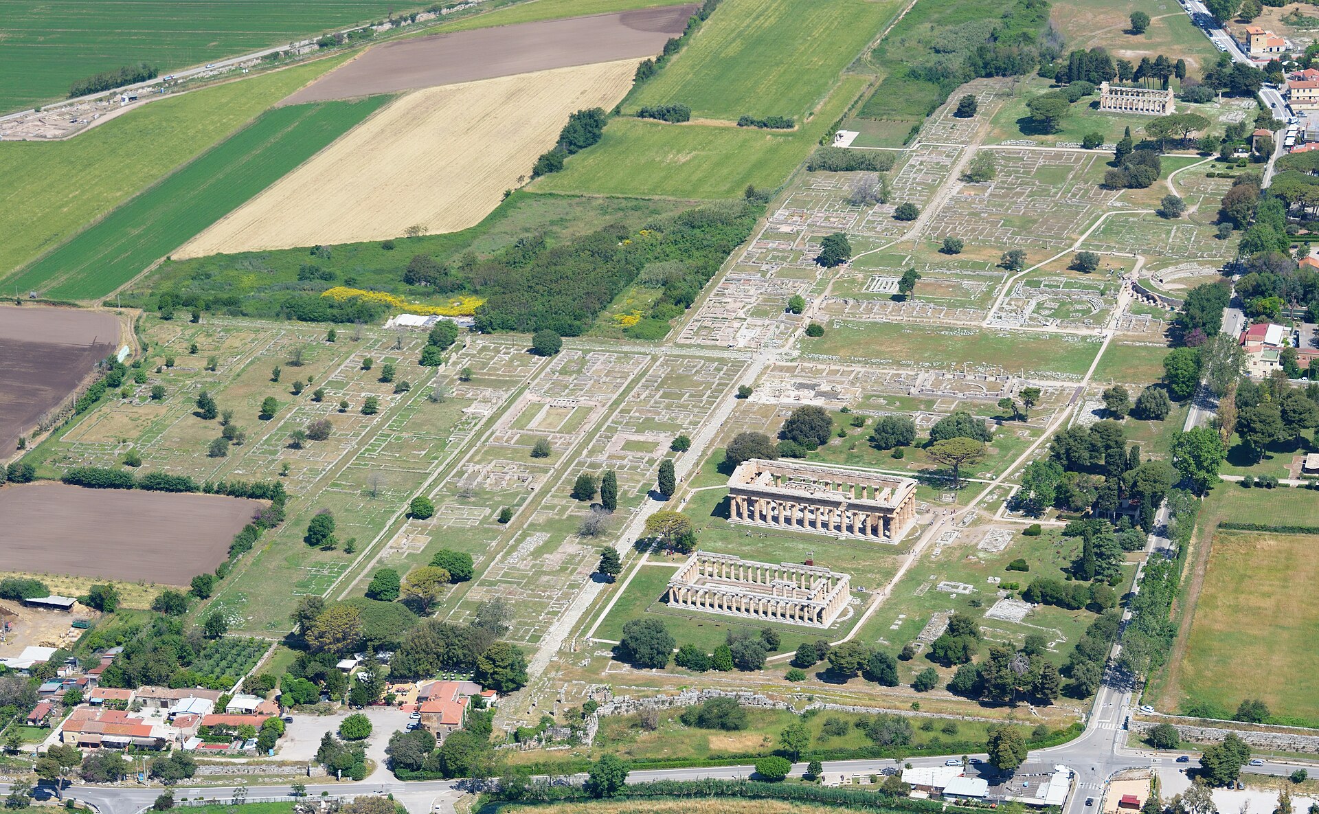 Aerial image of Paestum (view from the south)