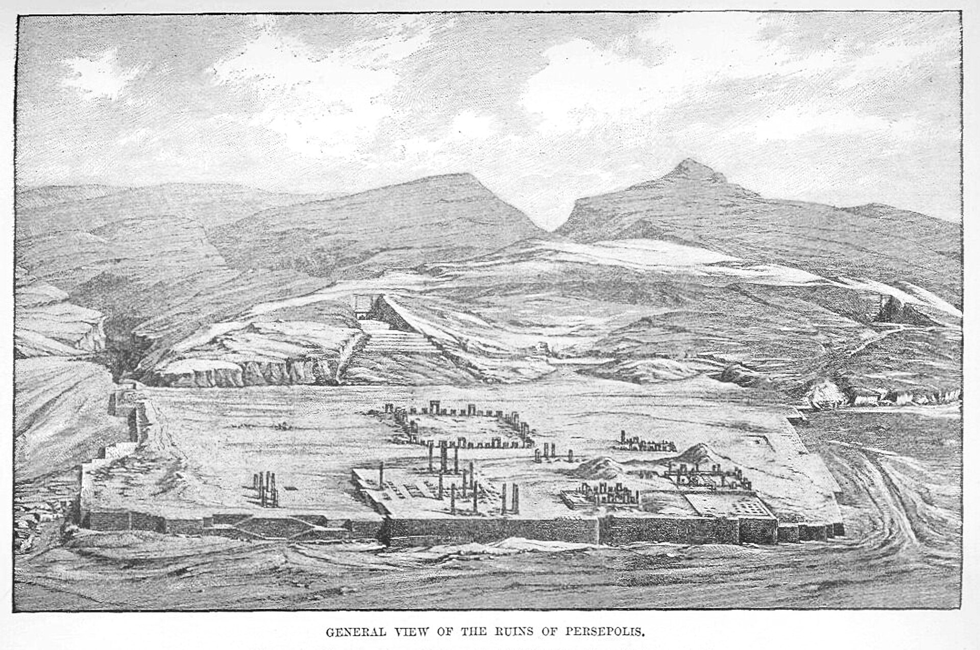 General view of the ruins of Persepolis