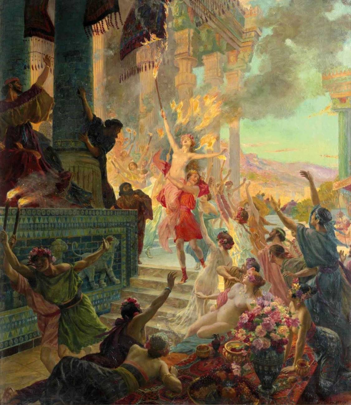 Georges-Antoine Rochegrosse Incendie de Persepolis 1890