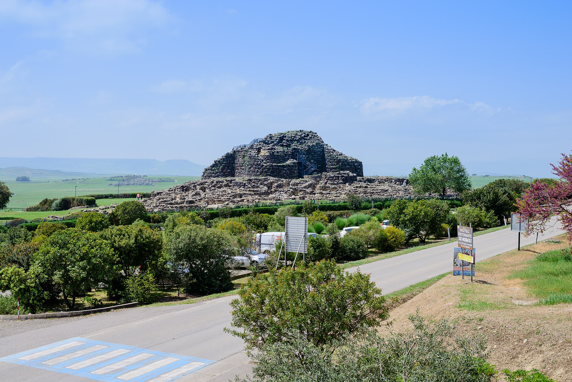 Su Nuraxi is a nuragic archaeological site in Barumini, Sardinia, Italy. The complex is centred around a three-storey tower built around the 16th century BC.