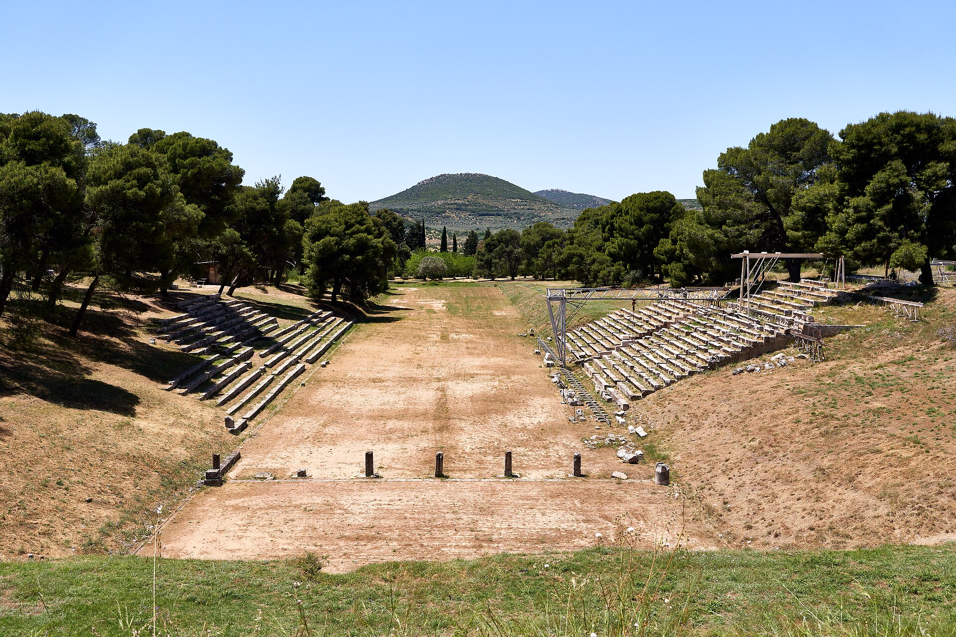 The Ancient Stadium of Epidaurus. Argolis, Greece.