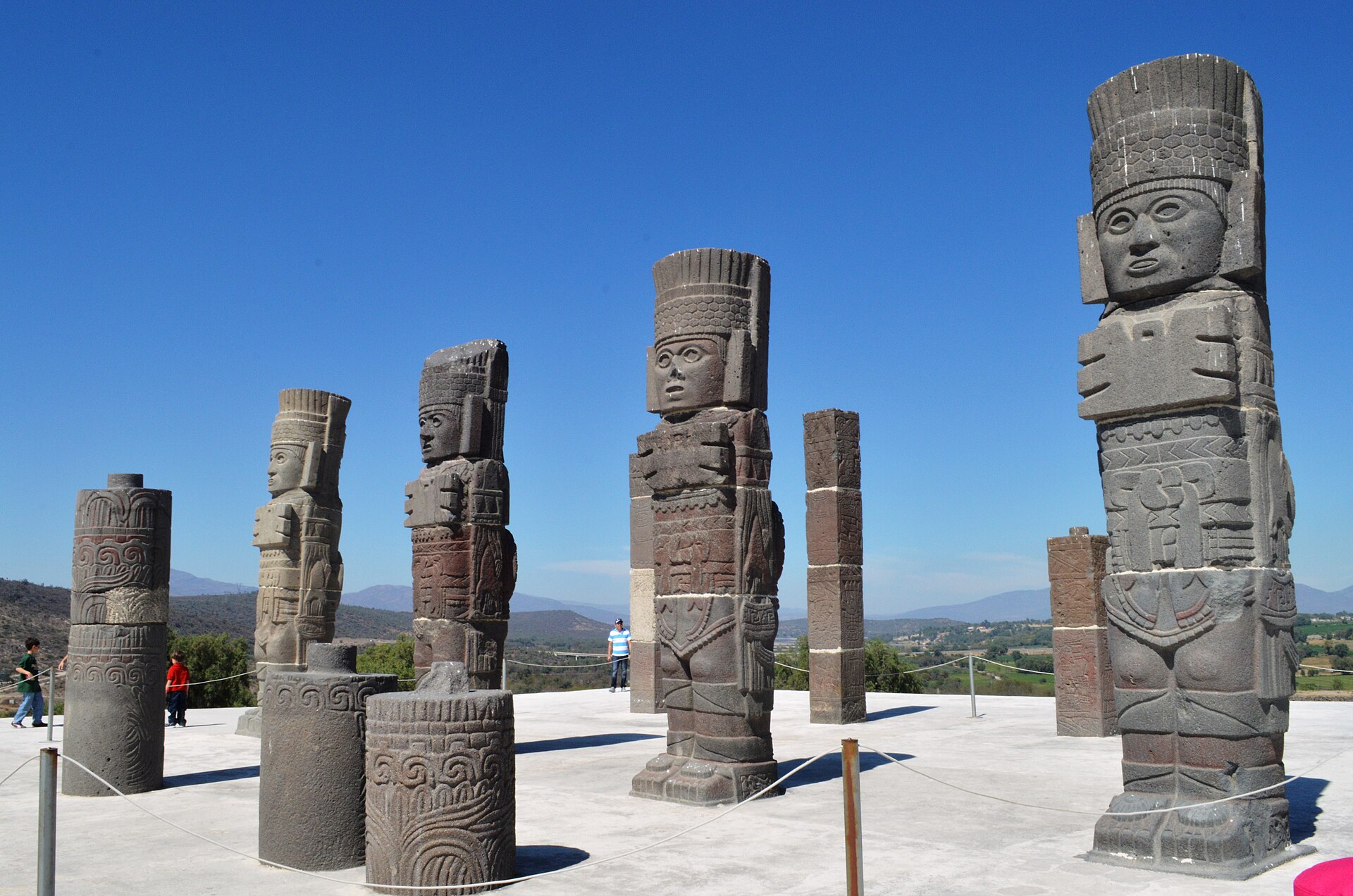 Atlantes of Pyramid B at Tula