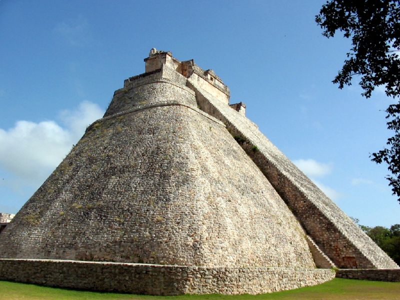 Pyramid of the Magician, Uxmal, Yucatan.