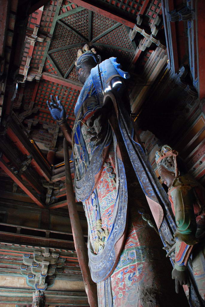 the Statue of Eleven-faced Guanyin in Dule Temple, Jizhou District, Tianjin, China